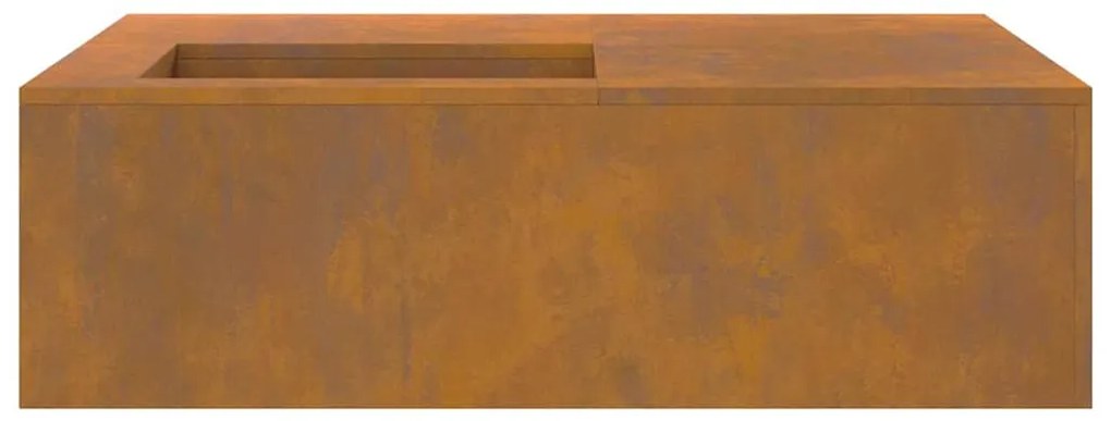 vidaXL Φωτιά Καφέ 100 x 100 x 30 cm Ατσάλι σκληρυθέν στον αέρα
