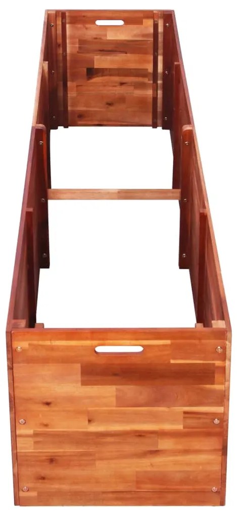 vidaXL Ζαρντινιέρα Υπερυψωμένη 200 x 50 x 50 εκ. από Ξύλο Ακακίας