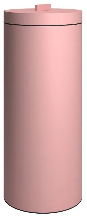 Καλάθι Απλύτων Ανοξείδωτο Matt Pink 26x60εκ.-30ltr Pam &amp; Co 2560-303