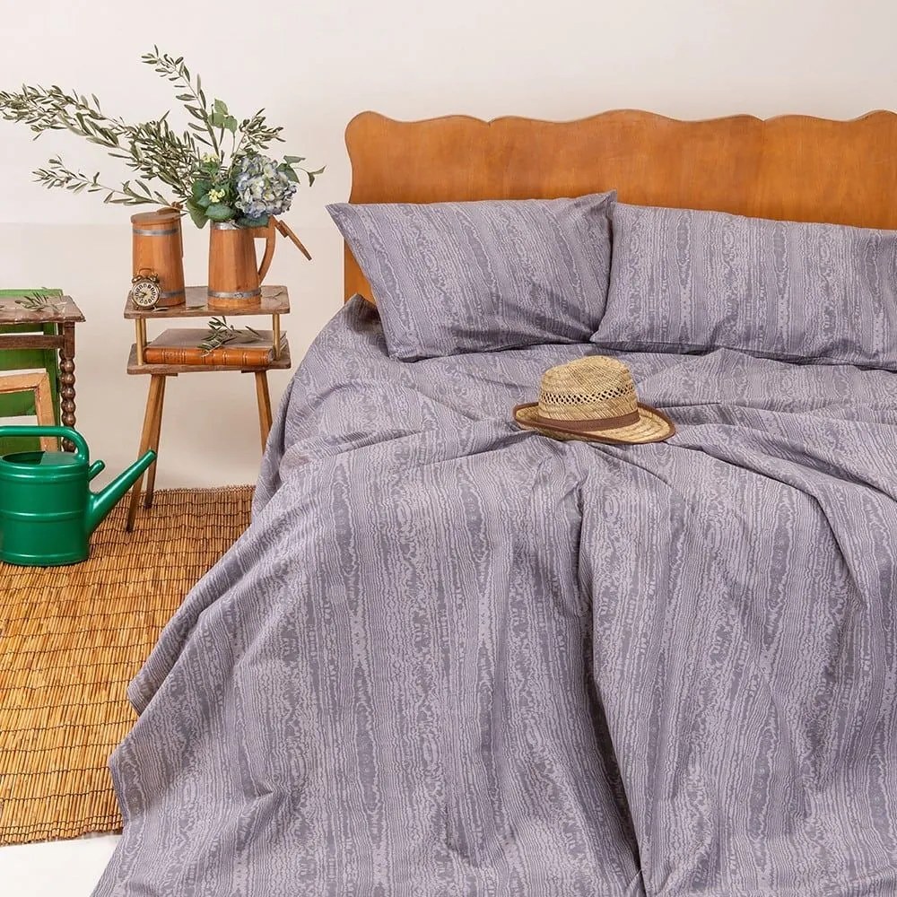 Σεντόνι Mouare Urban Line Mixology Grey Melinen Μονό 170x270cm 100% Cotton