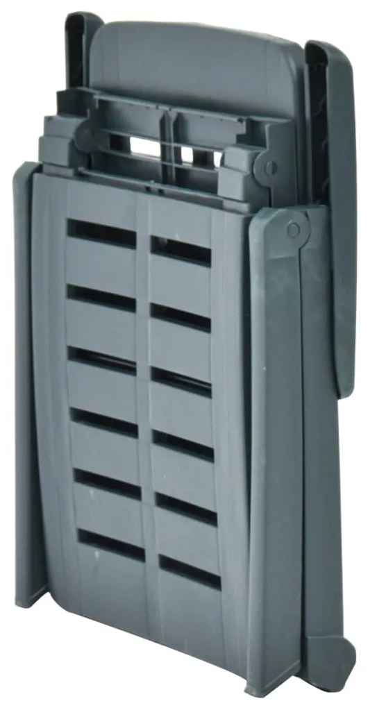 vidaXL Ξαπλώστρα Πτυσσόμενη Πράσινη Πλαστική