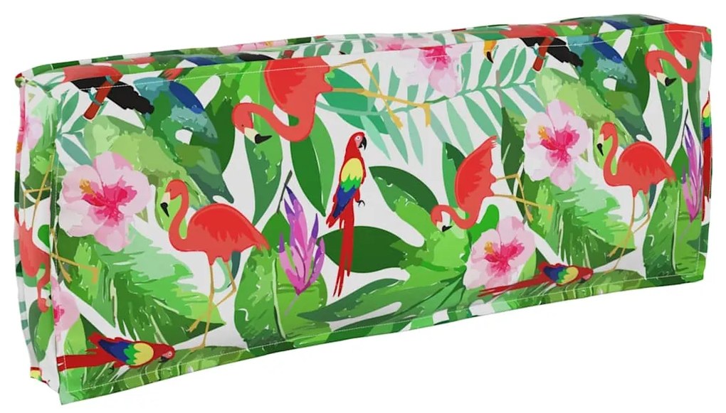 vidaXL Μαξιλάρι παλέτας για πλάτη Floral Πολύχρωμο 120 x 40 x 12 cm