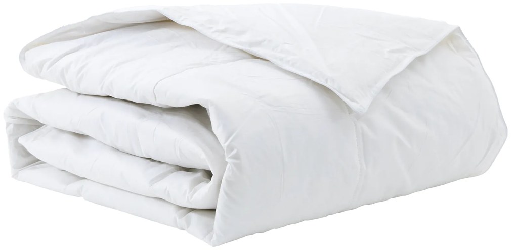 vidaXL Κουβέρτια & Κουβέρτες Λευκό 155 x 220 cm Πούπουλο
