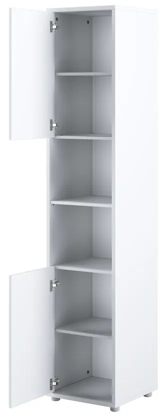 Σετ επίπλων Concept Pro Lenart AH145, Άσπρο, Πλαστικοποιημένη μοριοσανίδα, Τάβλες για Κρεβάτι, 90x200, Ενιαίος, Με κρεβάτι, Με πρόσθετο εξοπλισμό, Άσπρο