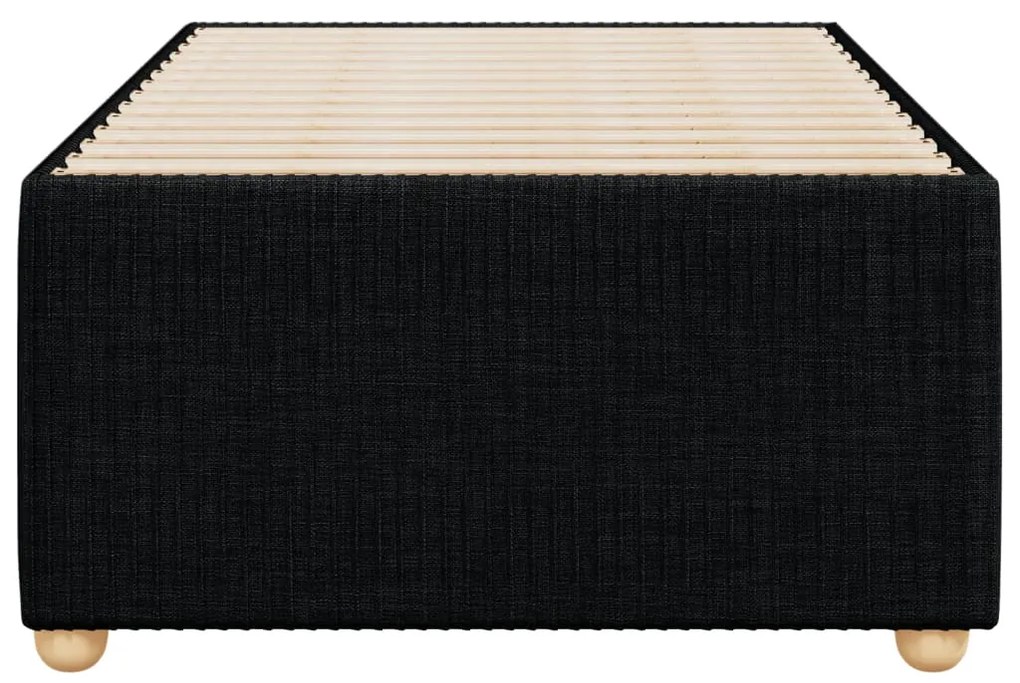 vidaXL Σκελετός Κρεβατιού Χωρίς Στρώμα Μαύρο 100x200 εκ. Υφασμάτινο