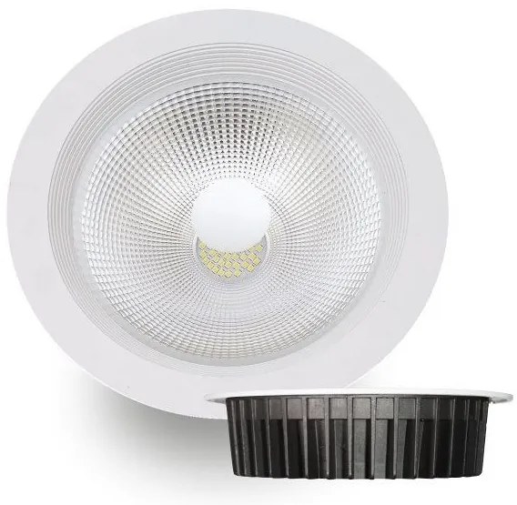 Χωνευτό Σποτ Φωτιστικό Οροφής LED MOB 30W 4000K Λευκό Epistar 5836 Spotlight-5836-Λευκό 5836