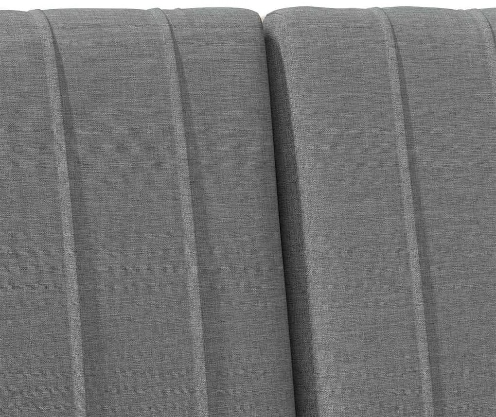 vidaXL Ταπετσαρισμένο κεφαλάρι Σκούρο Γκρι 160 cm Στερεά ξυλεία πεύκου