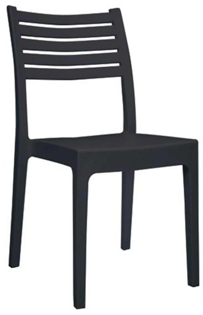 Καρέκλα Olimpia Πλαστική Ανθρακί 46x52x86cm