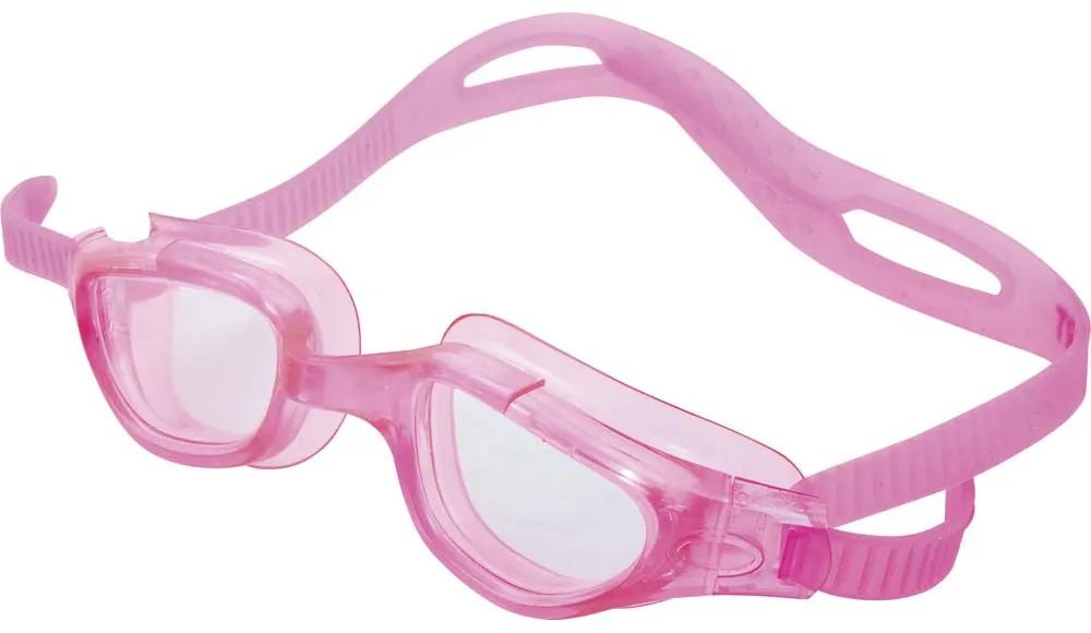 Γυαλιά Πισίνας Σιλικόνης Ροζ Με Διαυγείς Φακούς 47107