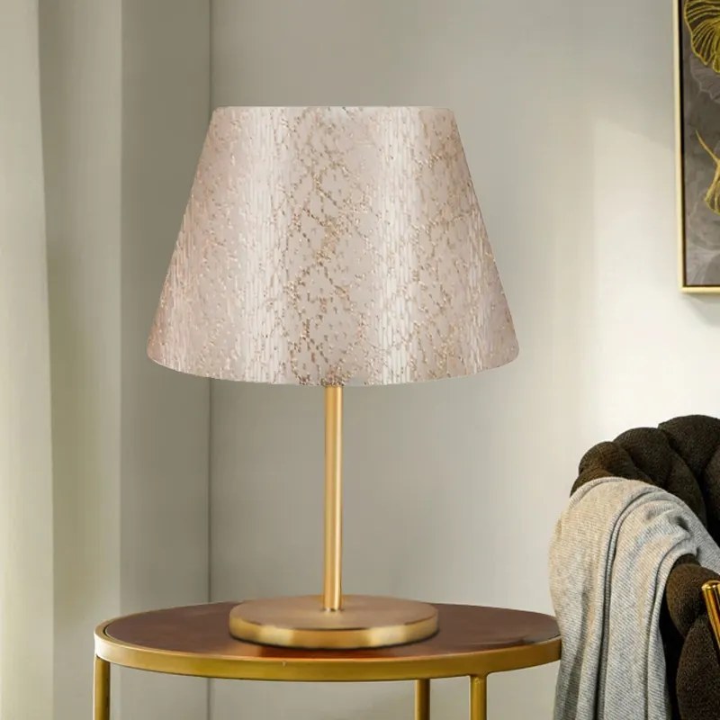 Φωτιστικό επιτραπέζιο Rosenthal Megapap ύφασμα Pvc χρώμα χρυσό 22x17x37εκ. - GP029-0022,4