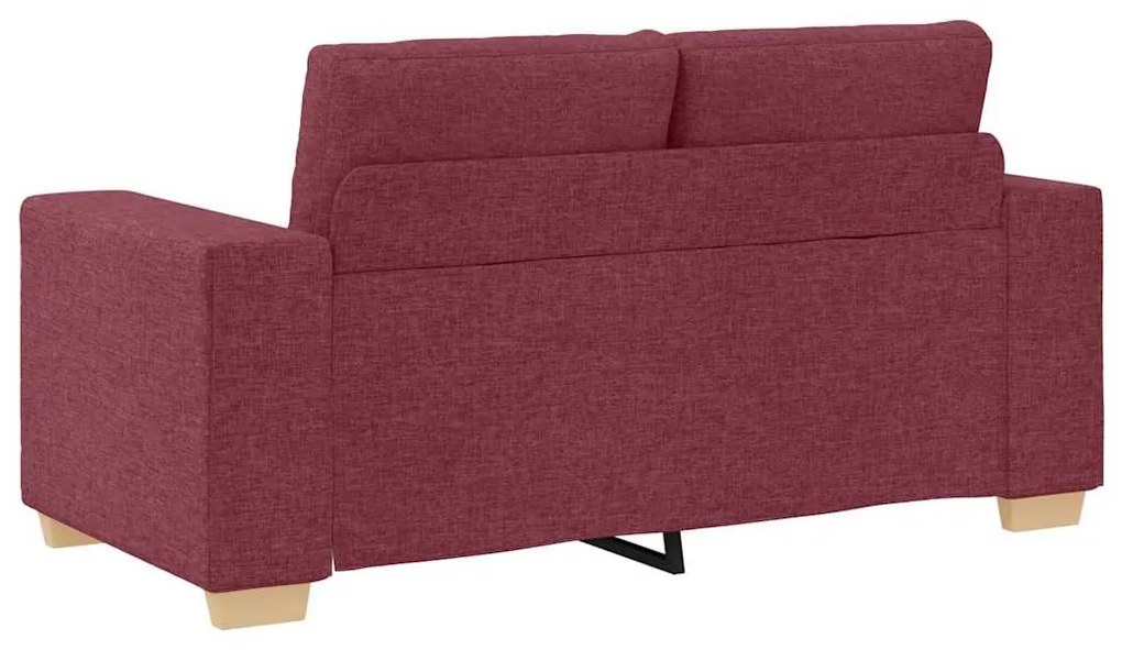 vidaXL Σετ Καναπέ με μαξιλάρι 2 pcs Κόκκινο 221 x 78 x 80 εκ Ύφασμα