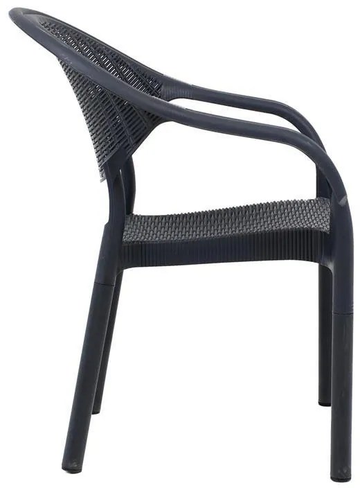 Καρέκλα Roshen Fylliana Ανθρακί 59x44x83 εκ. 59x44x83 εκ.