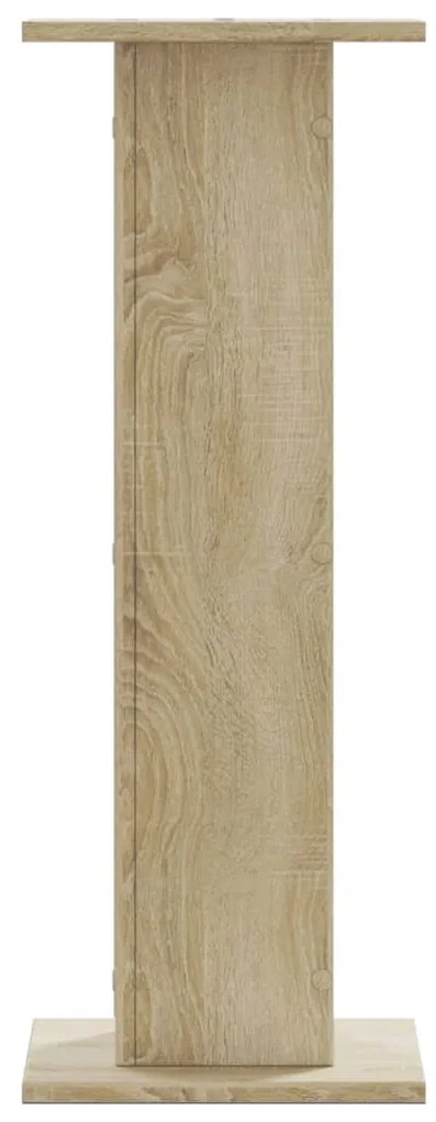 vidaXL Βάσεις Φυτών 2 Τεμ. Sonoma Δρυς 30x30x80 εκ. Επεξεργασμένο Ξύλο