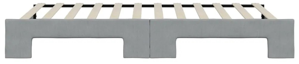 vidaXL Καναπές Κρεβάτι Συρόμενος Αν. Γκρι 100 x 200 εκ. Ύφασμα