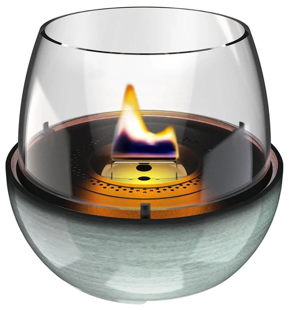 Επιτραπέζια Εστία Φωτιάς Tulip 18 Reactive Glaze Tenderflame με διάρκεια καύσης 3 - 4 ώρες, χωρητικότητα δεξαμενής 250ml και διαστάσεις 19.3x18cm - Gr