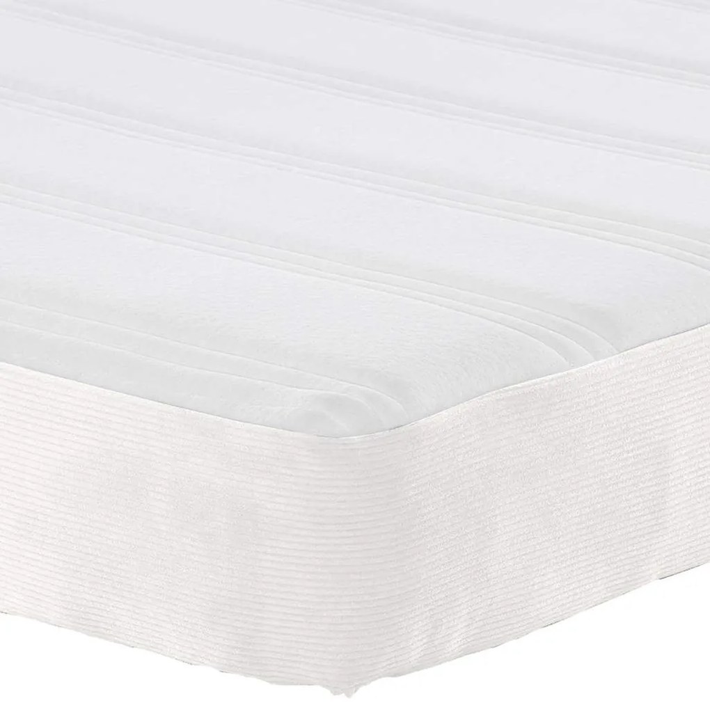 vidaXL Στρώμα Κρεβατιού με στρώμα Κρεμ 140 x 200 cm ύφασμα