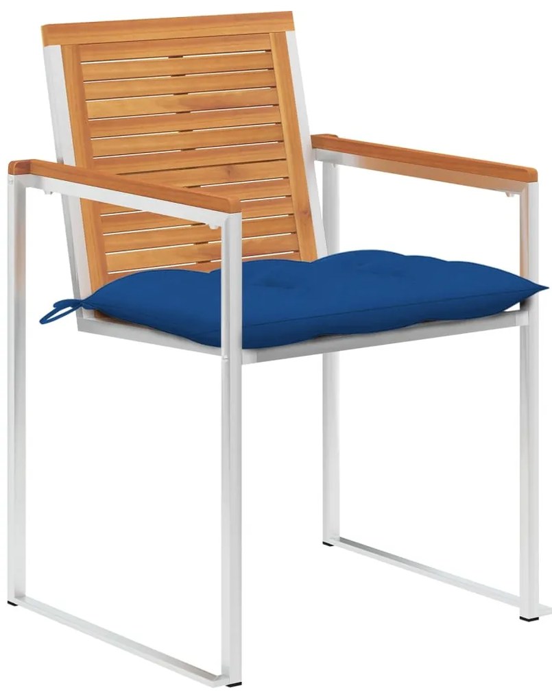 vidaXL Καρέκλες Κήπου 6 τεμ. από Μασίφ Ξύλο Ακακίας με Μαξιλάρια