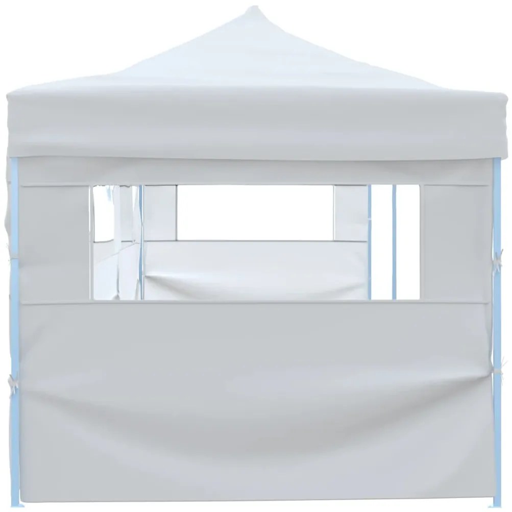 vidaXL Τέντα Εκδηλώσεων με 5 Τοιχώματα Πτυσσόμενη Pop-Up Λευκή 3x9 μ.