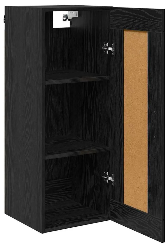 vidaXL Επιτοίχιο ντουλάπι Μαύρη Οξυά 34,5 x 34 x 90 εκ.