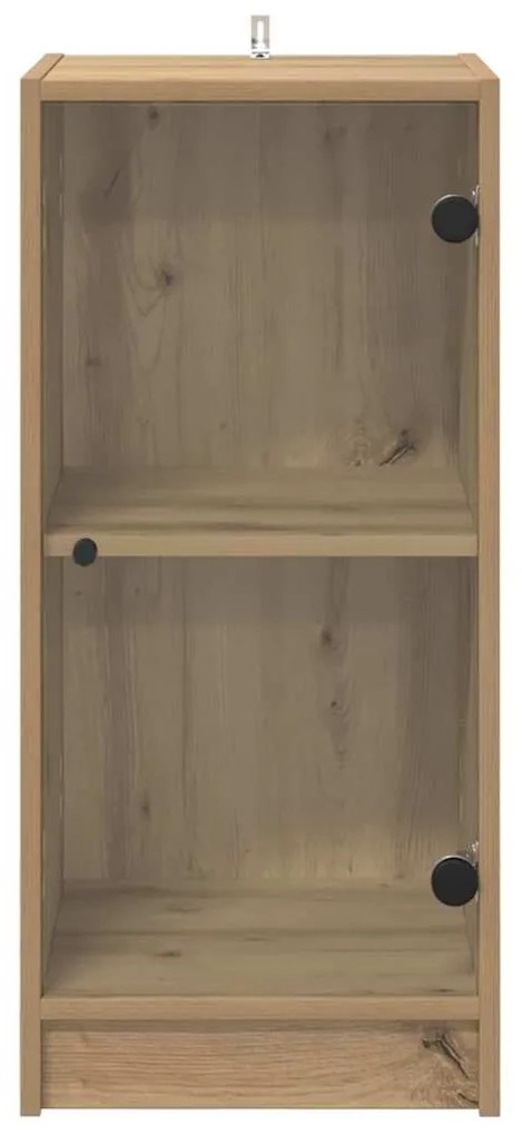 vidaXL Πλαϊνό γραφείο artisan δρυς 35 x 37 x 76 εκ Επεξεργασμένο ξύλο