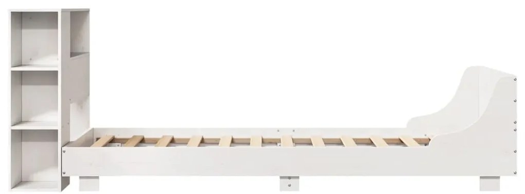 vidaXL Σκελετός Κρεβ. Χωρίς Στρώμα Λευκό 90x200 εκ Μασίφ Πεύκο