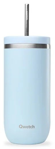 Qwetch Ποτήρι Θερμός Παστέλ Γαλάζιο - 600ml