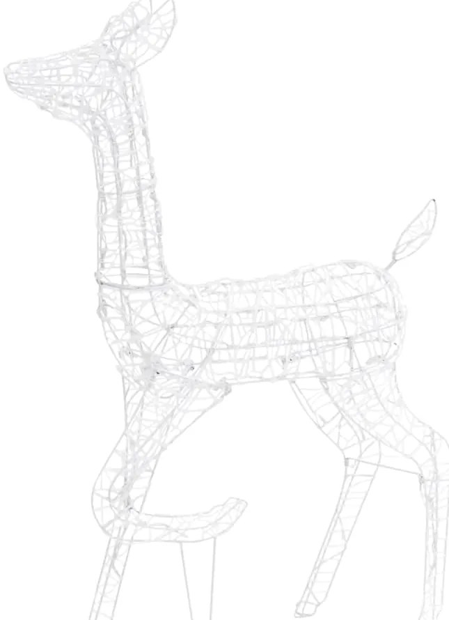 vidaXL Τάρανδοι Οικ. Ακρυλικός Χριστουγεννιάτικος 160 LED Μπλε