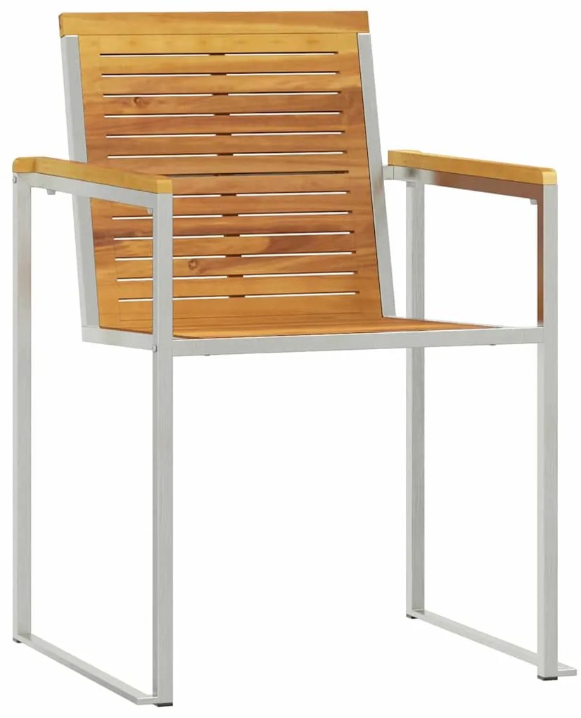 vidaXL Ξαπλώστρα 3-πρόσωπο 3 pcs Καφέ 200 x 60 x 88εκ Μασίφ ξύλο teak