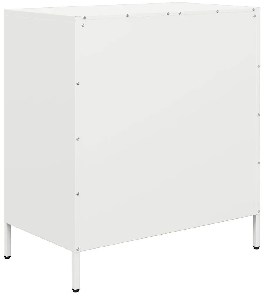 vidaXL Ντουλάπι Λευκό 68x39x73,5 εκ. από Χάλυβα Ψυχρής Έλασης
