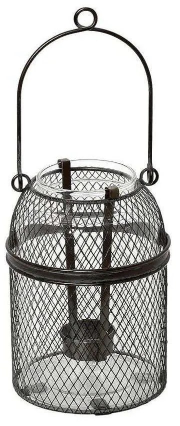Φανάρι Πλέγμα FUT356 Γκρι 25,5x12,5x12,5cm Espiel Metal