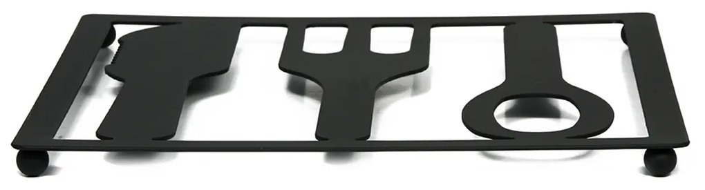 Βάση Μαγειρικού Σκεύους 01-3050 Μέταλλο Black Estia Metal