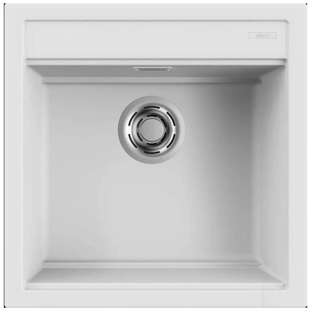 Νεροχύτης κουζίνας BEST 104 White 96 ELLECI 51x51cm - LKB10496