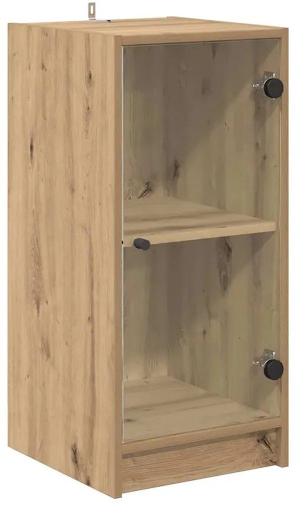 vidaXL Πλαϊνό γραφείο artisan δρυς 35 x 37 x 76 εκ Επεξεργασμένο ξύλο