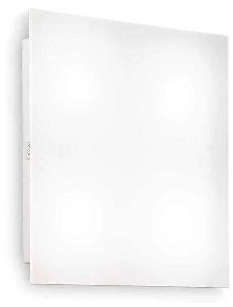 Πλαφονιέρα Flat 134895 30x5x30cm 4xGX53 15W 3000K White Ideal Lux