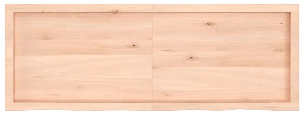 vidaXL Ράφι Τοίχου 140x50x(2-4) εκ. από Ακατέργαστο Μασίφ Ξύλο Δρυός