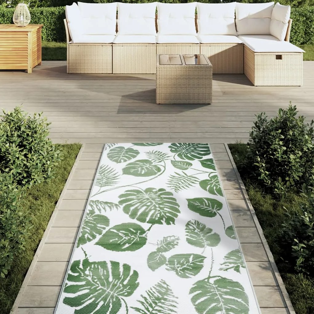 vidaXL Χαλί εξωτερικού χώρου ARAKIL Πράσινο 80x250 cm PP