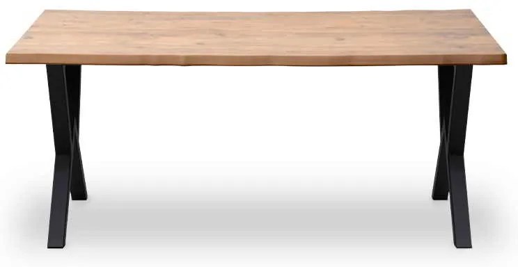 Τραπέζι Walter Megapap Mdf - μεταλλικό χρώμα ακακίας 140x80x75εκ.