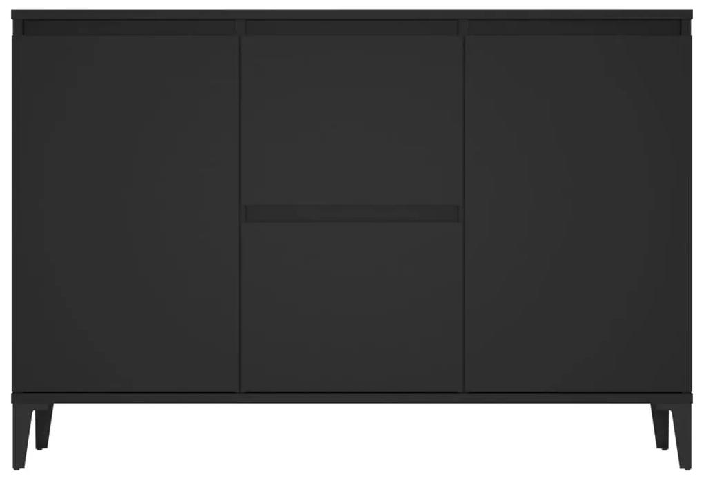 Ντουλάπι Αποθήκευσης Μαύρο 104 x 35 x 70 εκ. από Μοριοσανίδα - Μαύρο