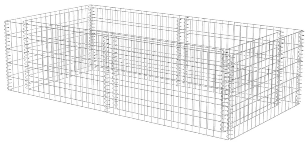 vidaXL Συρματοκιβώτιο Γλάστρα 180 x 90 x 50 εκ. Γαλβανισμένος Χάλυβας