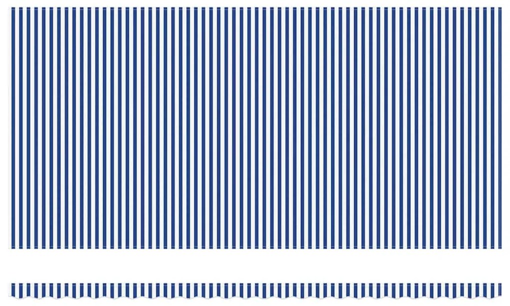 vidaXL Σκηνίτσα Αναδιπλούμενη with Μπλε και λευκό 6 x 3 m