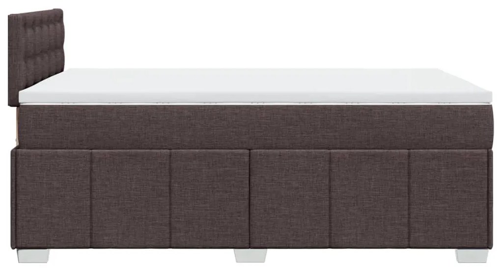 ΚΡΕΒΑΤΙ BOXSPRING ΜΕ ΣΤΡΩΜΑ ΣΚΟΥΡΟ ΚΑΦΕ 120X190 ΕΚ ΥΦΑΣΜΑΤΙΝΟ 3287024