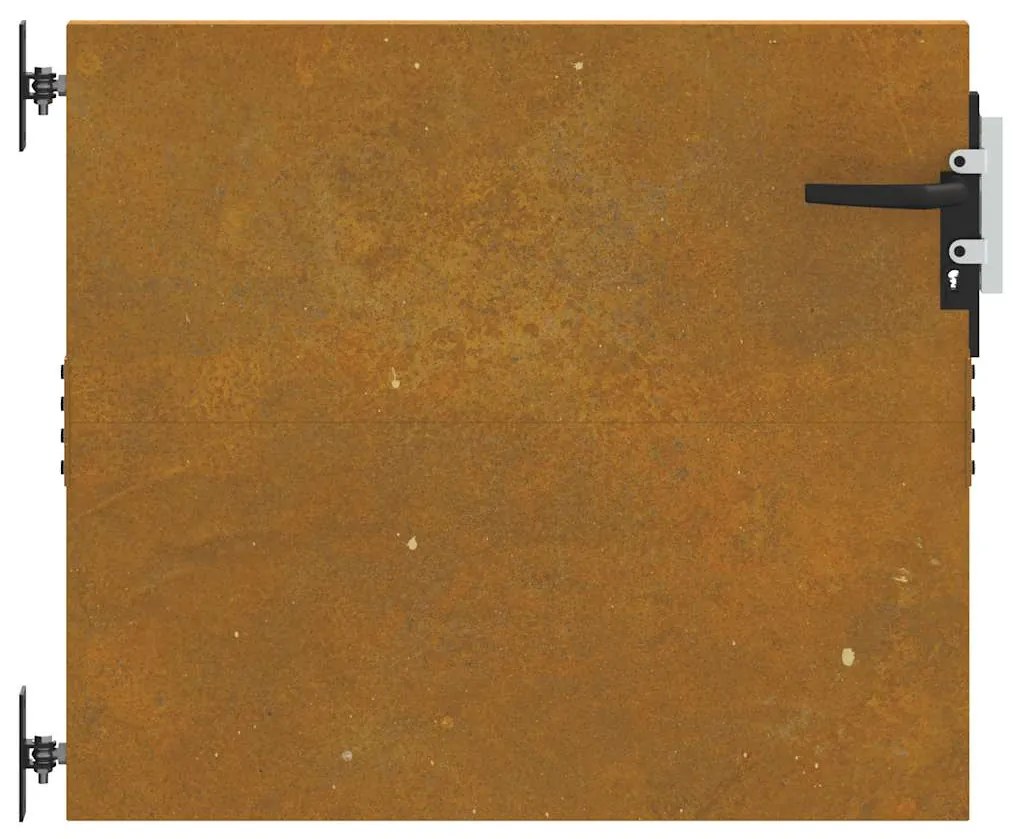vidaXL Πόρτα Κήπου Τετράγωνη 85x125 εκ. από Ατσάλι Corten