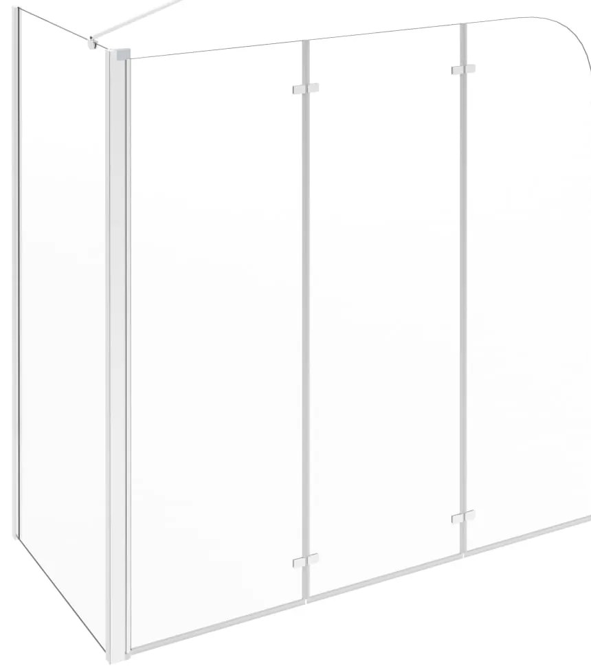 vidaXL Καμπίνα Μπανιέρας Διαφανής 120 x 69 x 130 εκ. Ψημένο Γυαλί