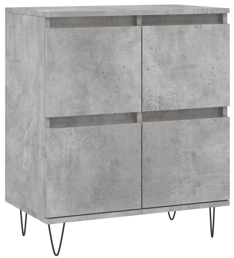 vidaXL Ντουλάπι Γκρι Σκυροδέματος 60x35x70 εκ. Επεξεργασμένο Ξύλο