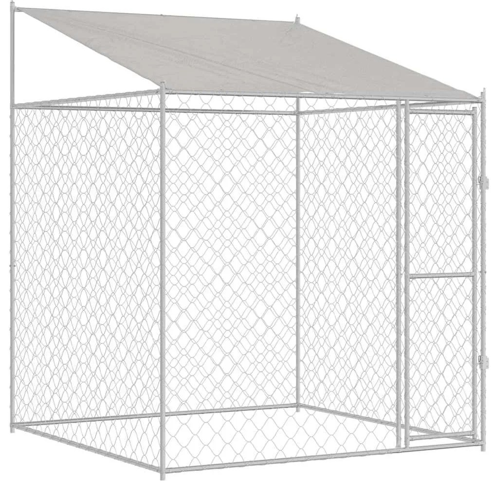 vidaXL Κλουβί σκύλου 200 x 200 x 258 εκ Χάλυβας και PE