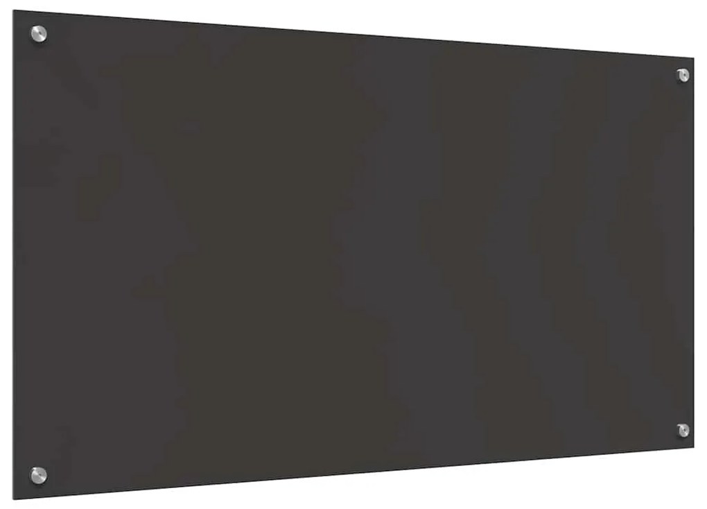 vidaXL Πλακάκι Κουζίνας Σκούρο γκρι 110x60x0,6 εκ. Σκληρυμένο Γυαλί