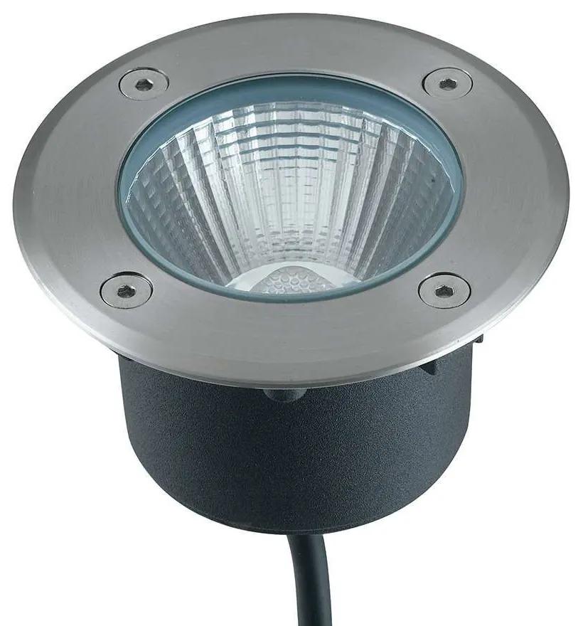 Φωτιστικό Δαπέδου Walk LED-WALK-R11 8W Led Φ11cm 9,4cm Inox Intec