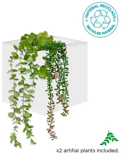 Διακοσμητική Γλάστρα Wally 12 JDNWAP012BXNLNW New Garden-JDNWAP012BXNLNW-Λευκό JDNWAP012BXNLNW