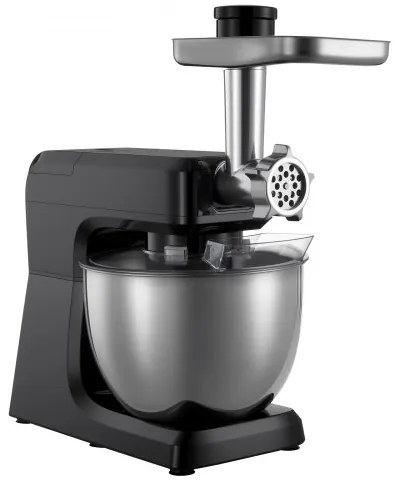 VEVOR Stand Mixer, 7.8 L Electric Kitchen Mixer, 1500W Dough-Mixer, 6+P Speeds Tilt-head Food-Mixer with 1.5 L Blender Cup, Stainless Steel Bowl, Dough Hook, Whisk, Beater, for Baking, Mixing, Black