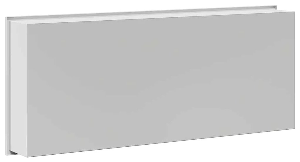 vidaXL Νίτσα Μπάνιου Λευκό 75 x 30 x 9.5 εκ. Ανοξείδωτο ατσάλι